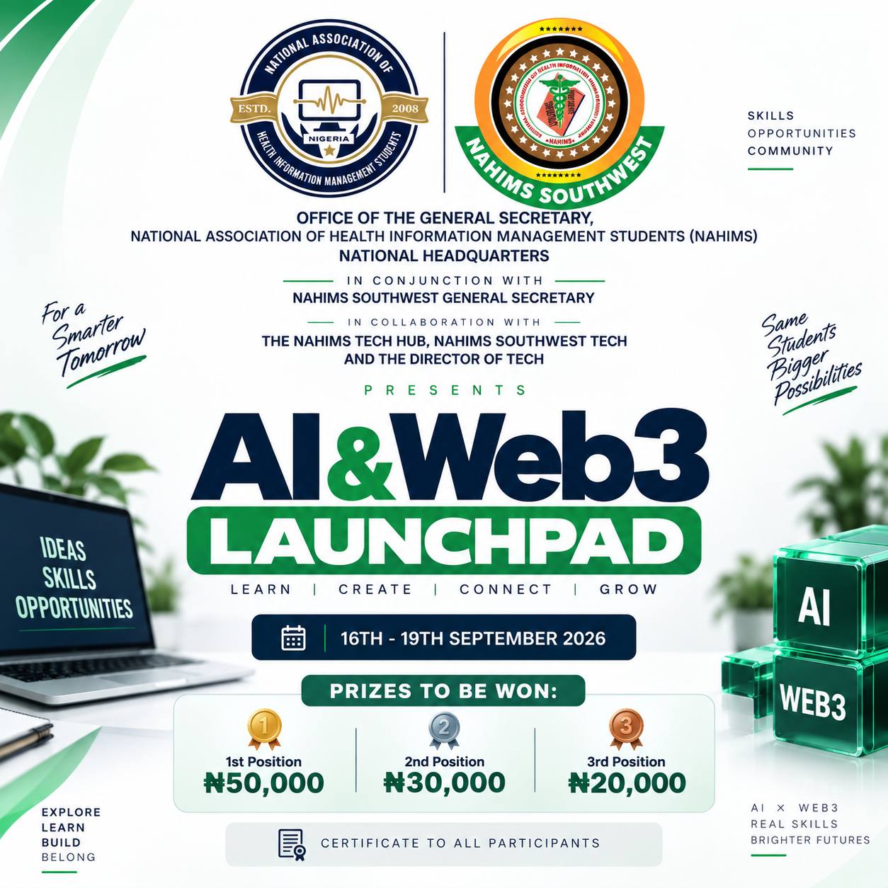 AI & Web3 Launchpad — NAHIMS Tech Hub Virtual Event